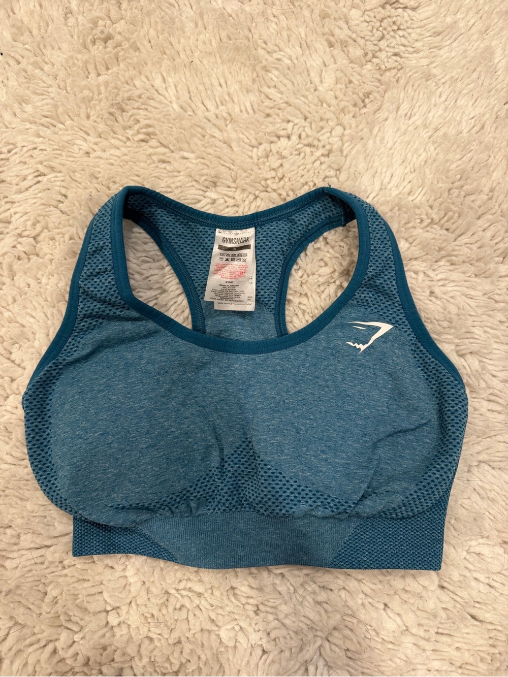 Vital seamless gymshark sports bra in size small color teal